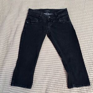 GUESS Black Straight Women’s Jeans Capris Zipper 26
